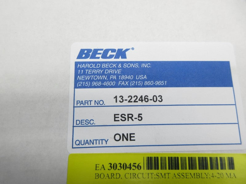 BECK 13-2246-03 ESR-5 NSMP