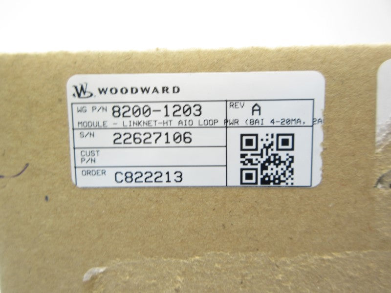 WOODWARD 8200-1203 LINKNET-HT 18-36VDC REV. A NSMP