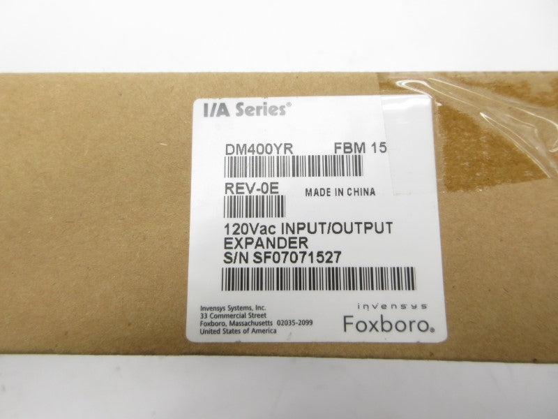 FOXBORO DM400YR FBM15 120VAC REV. 0E NSFS