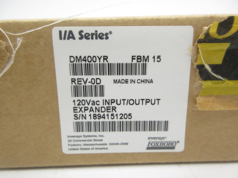 FOXBORO DM400YR FBM15 120VAC REV. 0D NSFS