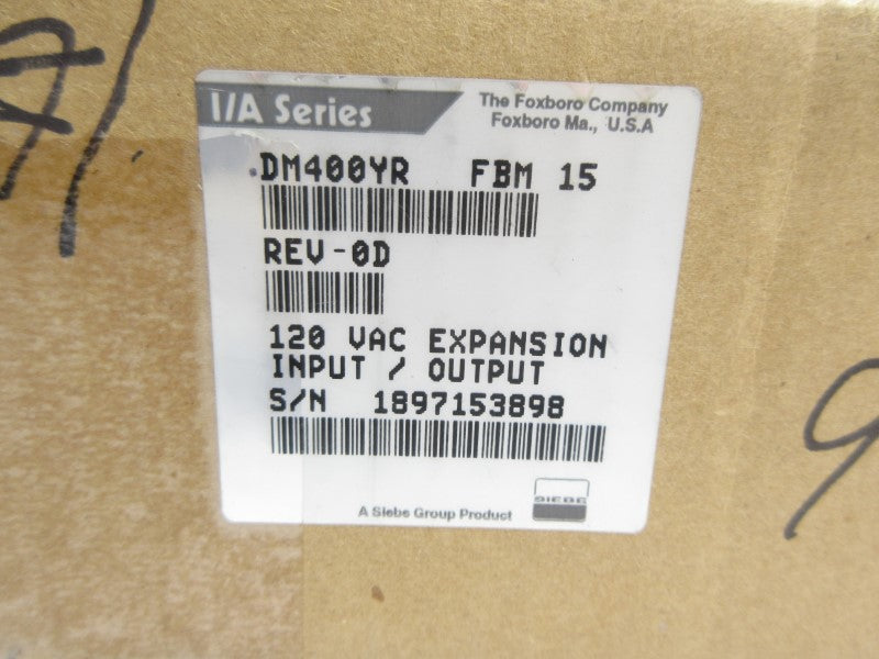 FOXBORO DM400YR FBM15 120VAC REV. 0D NSMP
