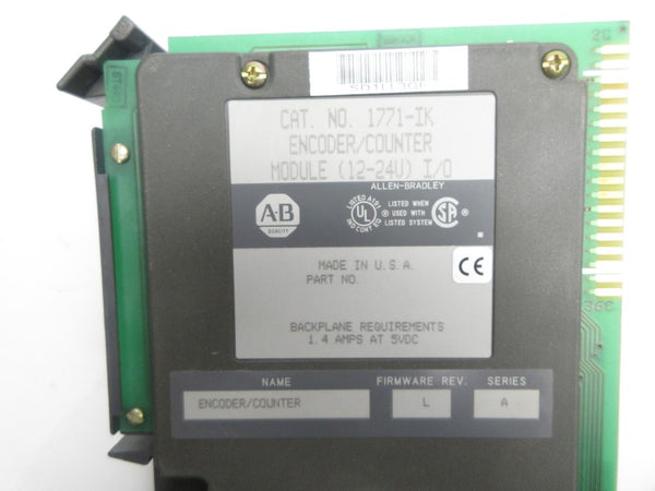 ALLEN BRADLEY 1771-IK SER. A F/W L 12-24V 1.4A NSNP