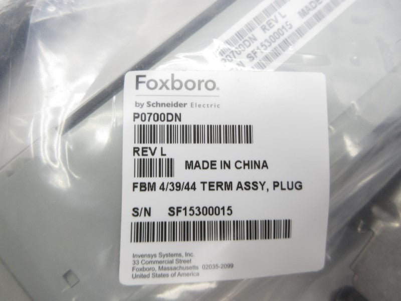 FOXBORO P0700DN FBM4/39/44 REV. L (BLACK) NSMP