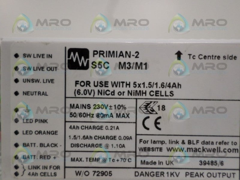 MACKWELL S5C M3/M1 BALLAST NSNP