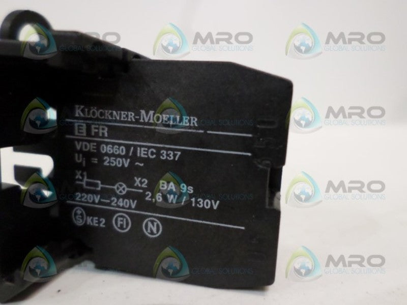 KLOCKNER MOELLER FR CONTACT BLOCK (AS PICTURED) NSNP
