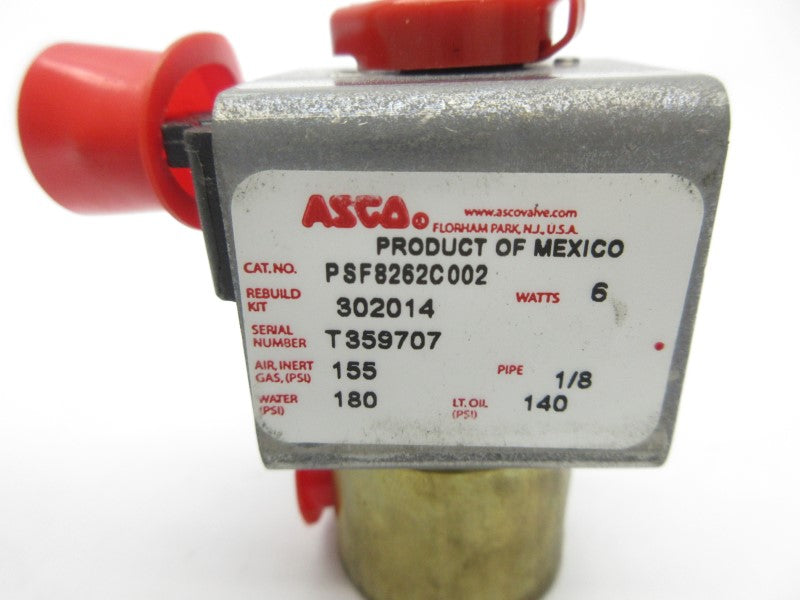 ASCO PSF8262C002 110/120V 140-180PSI 1/8" NSNP