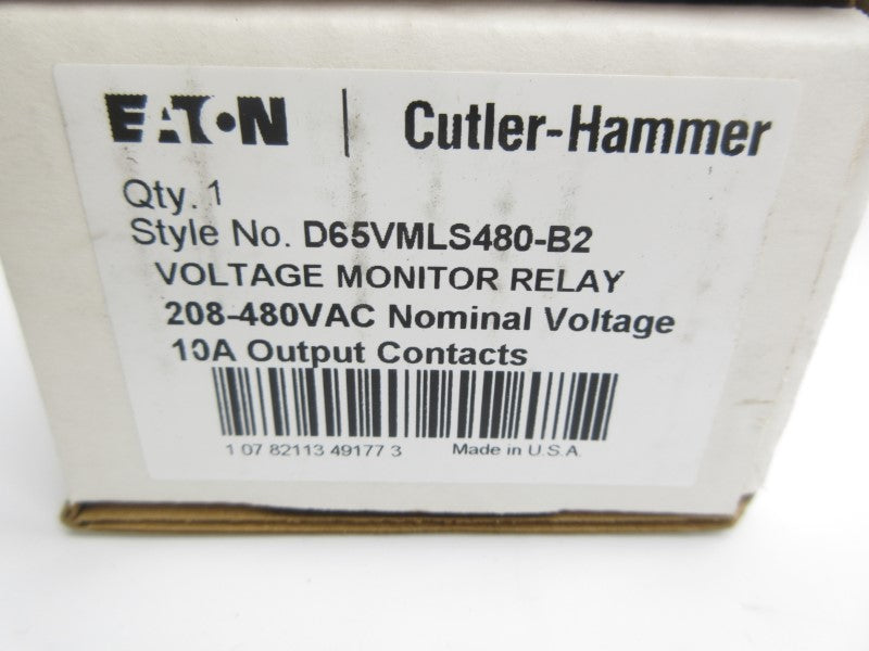 EATON D65VMLS480-B2 208-480VAC 10A NSMP