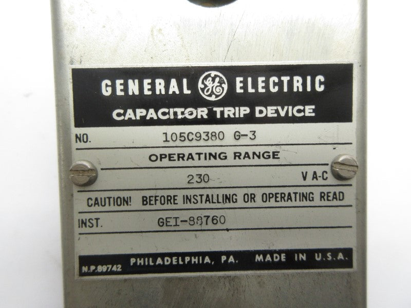GENERAL ELECTRIC 105C9380G-3 230VAC NSNP