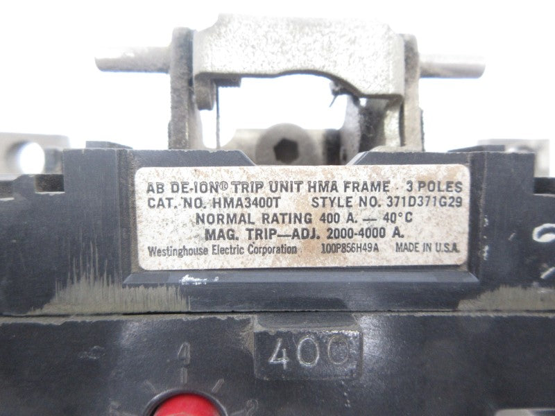 WESTINGHOUSE HMA3400T 371D371G29 400A NSNP