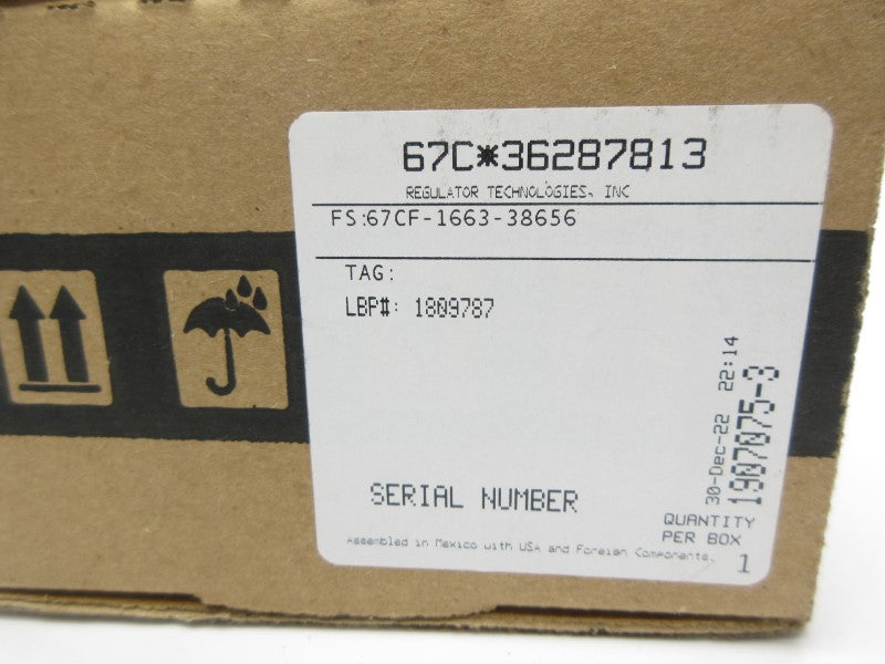 FISHER 67CF-1663-38656 0-60PSI NSMP