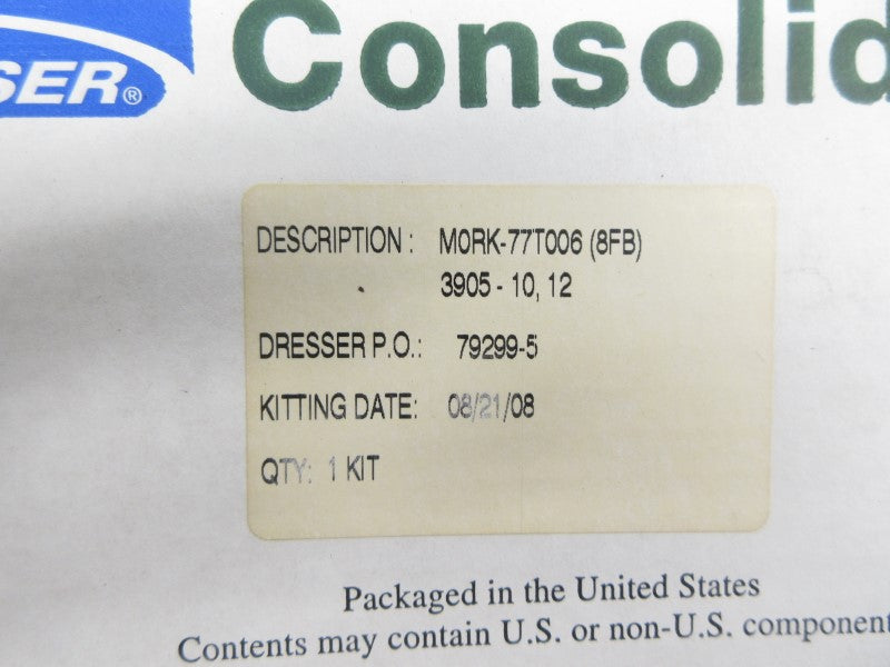 DRESSER M0RK-77T006 NSMP