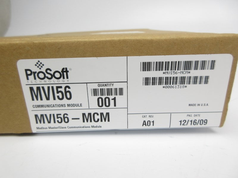 PROSOFT MVI56-MCM F/W 1.03 24VDC REV. A01 NSMP