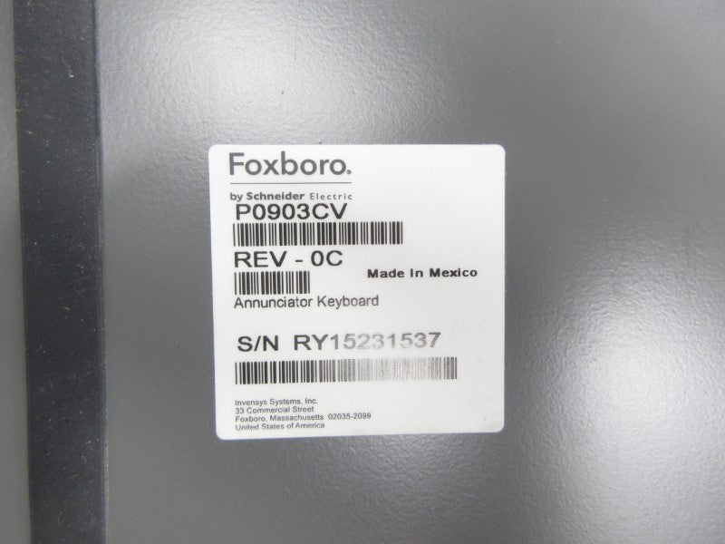 FOXBORO P0903CV REV. 0C NSNP
