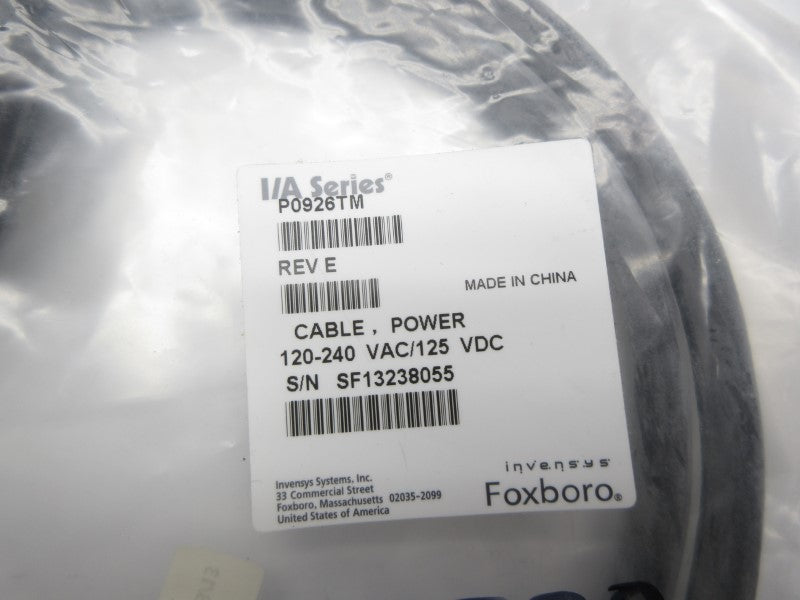 FOXBORO P0926TM REV. E 120-240VAC NSMP