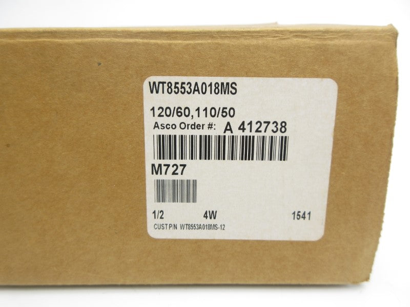 ASCO WT8553A018MS 110/120V 30-145PSI NSMP