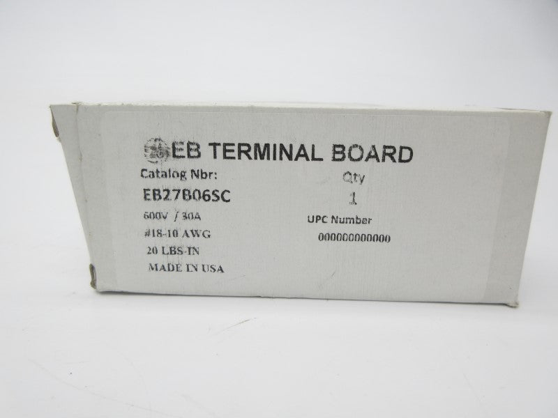 GENERAL ELECTRIC EB27B06SC 600V 30A NSMP