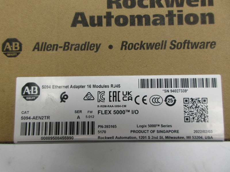 ALLEN BRADLEY 5094-AEN2TR SER. A F/W 5.012 (BR/WH) NSFS