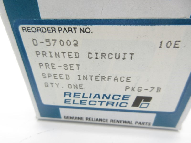 RELIANCE ELECTRIC 0-57002 (WH/GR) NSMP