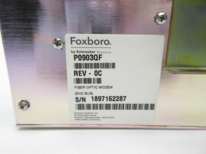 FOXBORO P0903QF REV. 0C NSNP