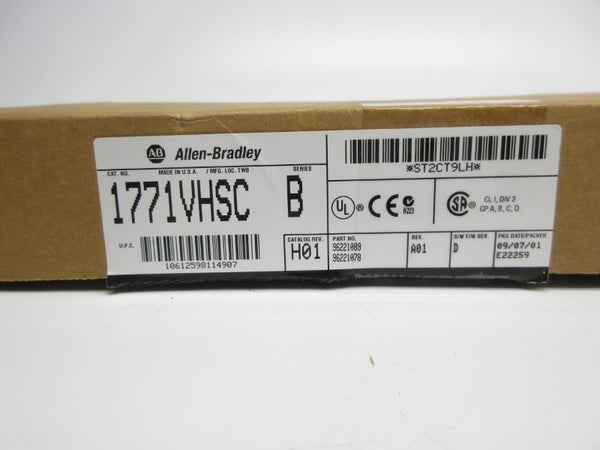 ALLEN BRADLEY 1771-VHSC SER. B F/W D 5/12-24VDC 2A REV. H01 NSMP