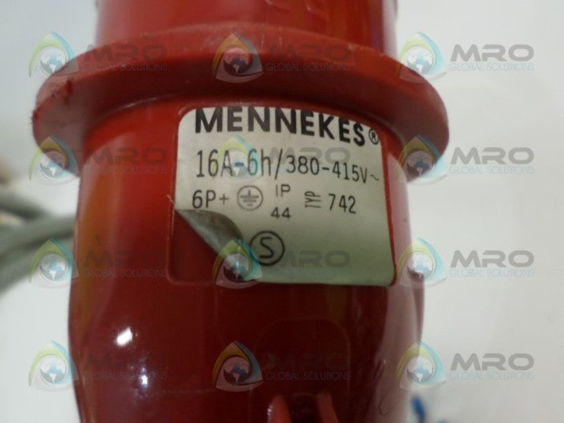 MENNEKES 16A-6H/380-415V CONNECTOR PLUG IN  UNMP
