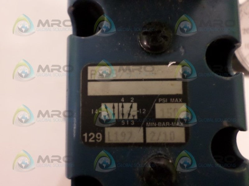 REXROTH P29879 SOLENOID VALVE (AS PICTURED) UNMP
