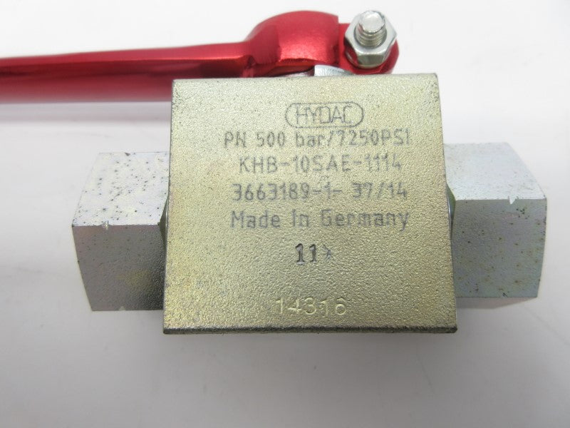 HYDAC KHB-10SAE-1114 7250PSI NSNP