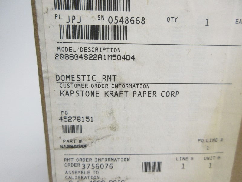 ROSEMOUNT 2088G4S22A1M5Q4D4 10.5-36VDC 4000PSI NSMP