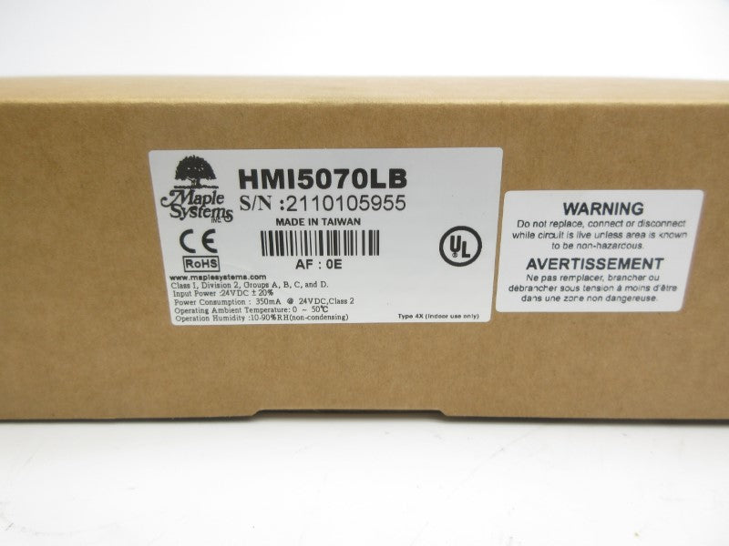 MAPLE SYSTEMS HMI5070LB 24VDC NSMP