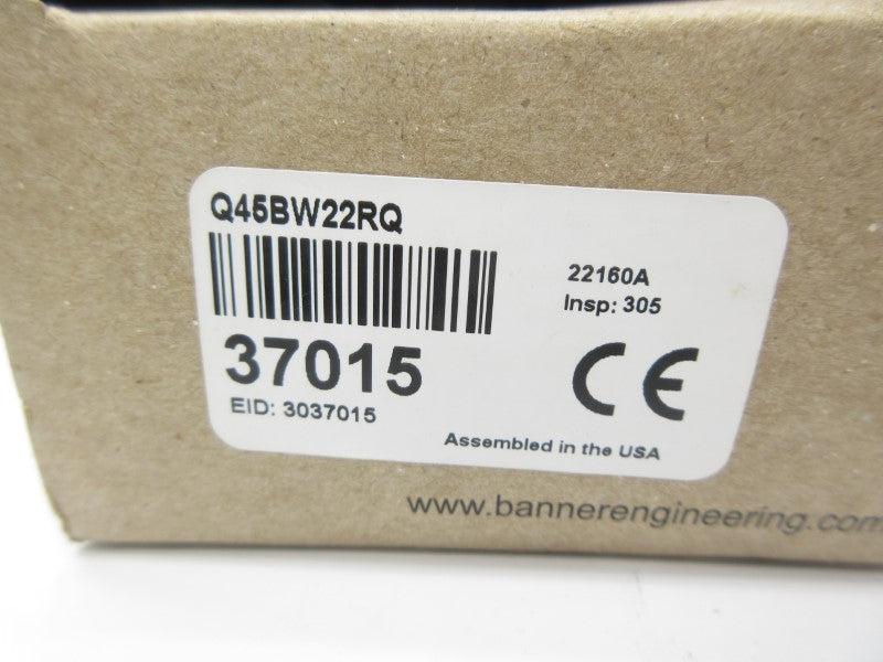 BANNER ENGINEERING Q45BW22RQ 37015 90-250VAC NSMP
