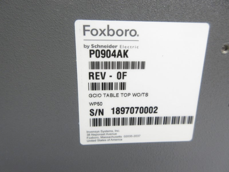 FOXBORO P0904AK REV. 0F NSNP