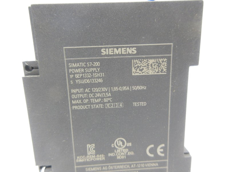 SIEMENS 6EP1332-1SH31 120/230VAC 1.65-0.95A NSNP