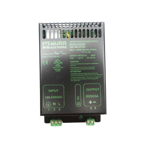 MURR ELEKTRONIK MPS3-230/24 87760 100-240V 1.5-0.75A NSNP