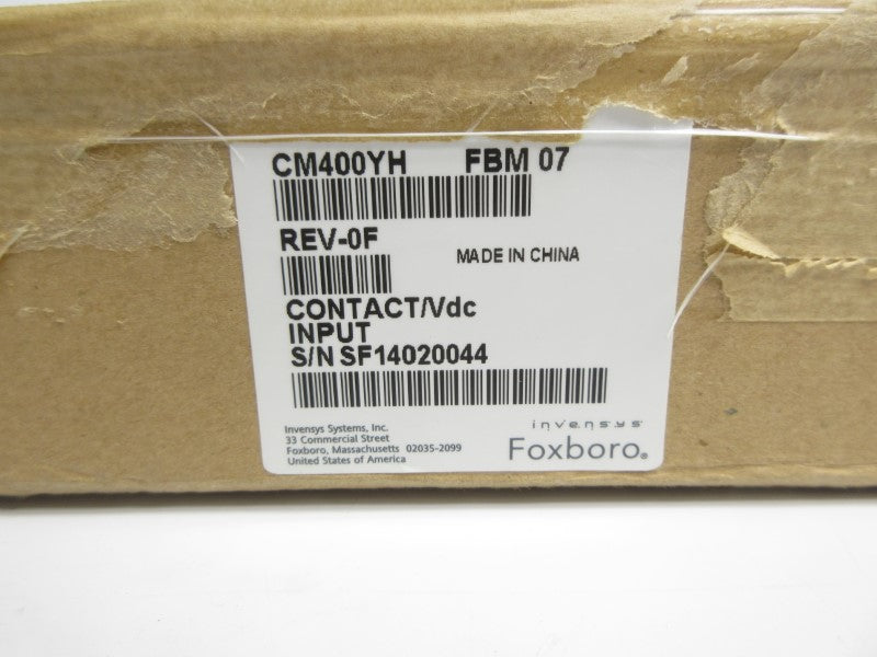 FOXBORO CM400YH FBM07 REV. 0F NSMP