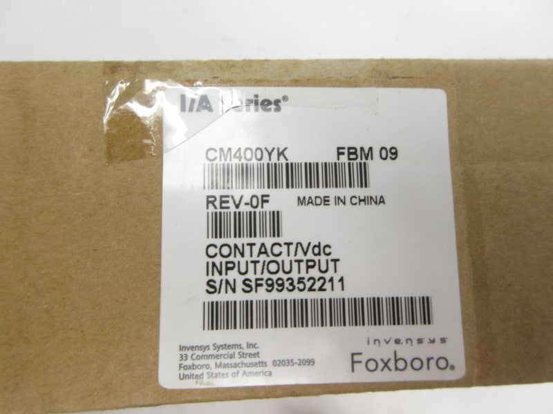 FOXBORO CM400YK FBM09 REV. 0F NSFS