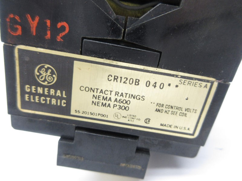 GENERAL ELECTRIC CR120B040 SER. A 110/120V NSNP