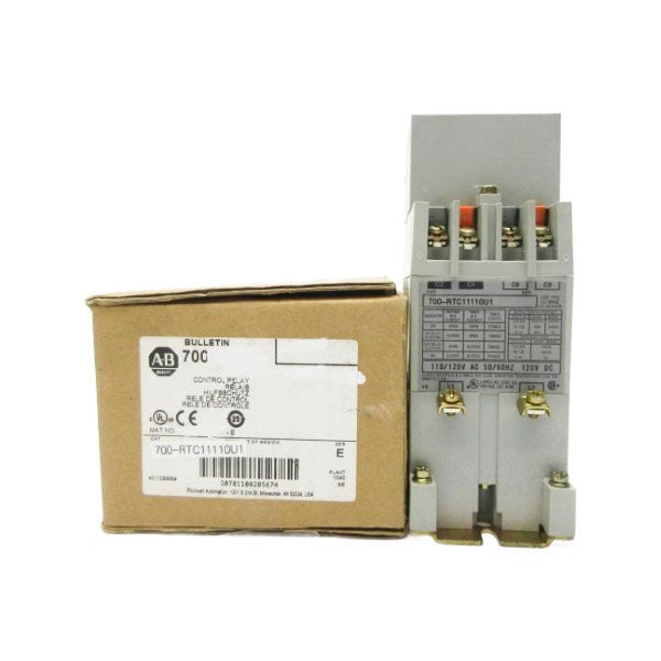 ALLEN BRADLEY 700-RTC11110U1 SER. E 110/120VAC 5A (BR/WH) NSMP