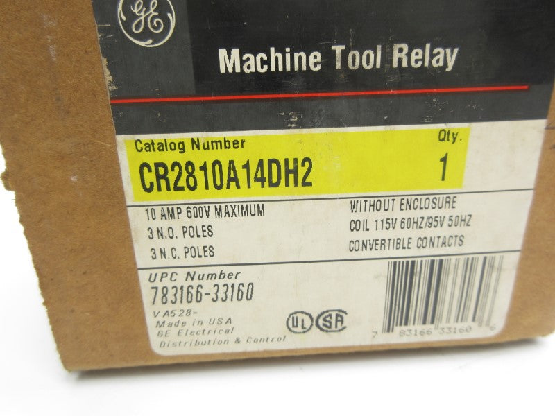 GENERAL ELECTRIC CR2810A14DH2 95/115V 10A NSMP