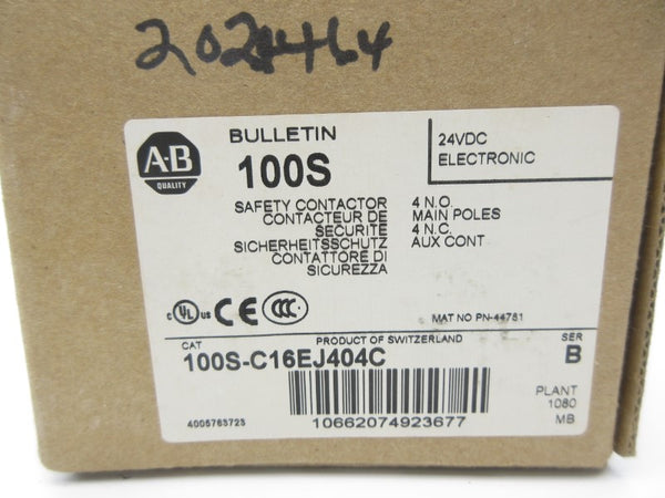 ALLEN BRADLEY 100S-C16EJ404C SER. B 24VDC (BR/WH) NSMP