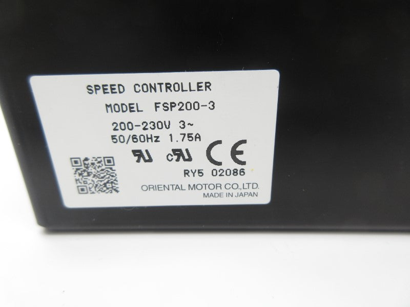 ORIENTAL MOTOR FSP200-3 200-230V 1.75A NSNP