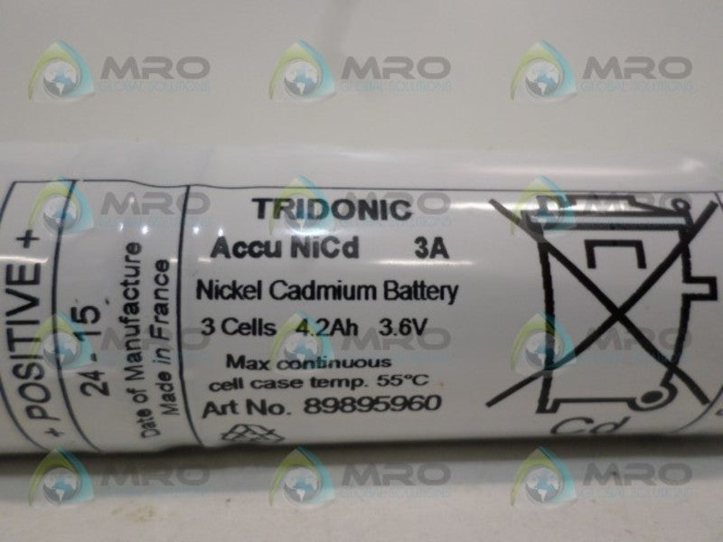 TRIDONIC 89895960 NiCd 3A BATTERY NSNP