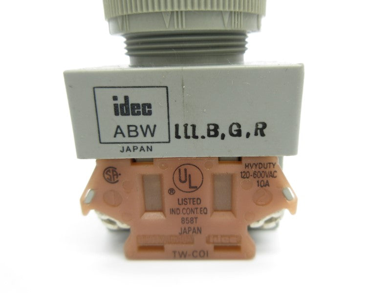 IDEC ABW111BGR 120-600VAC 10A (AS PICTURED) NSNP