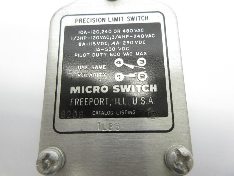 MICRO SWITCH 1LS3 600VAC 10A NSNP
