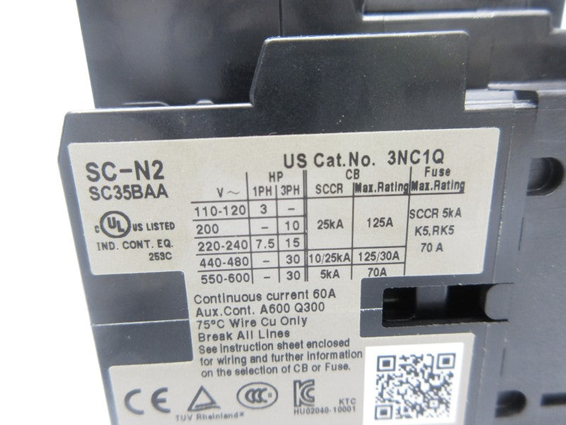 FUJI ELETRIC 3NC1Q SC-N2 100-110V NSNP