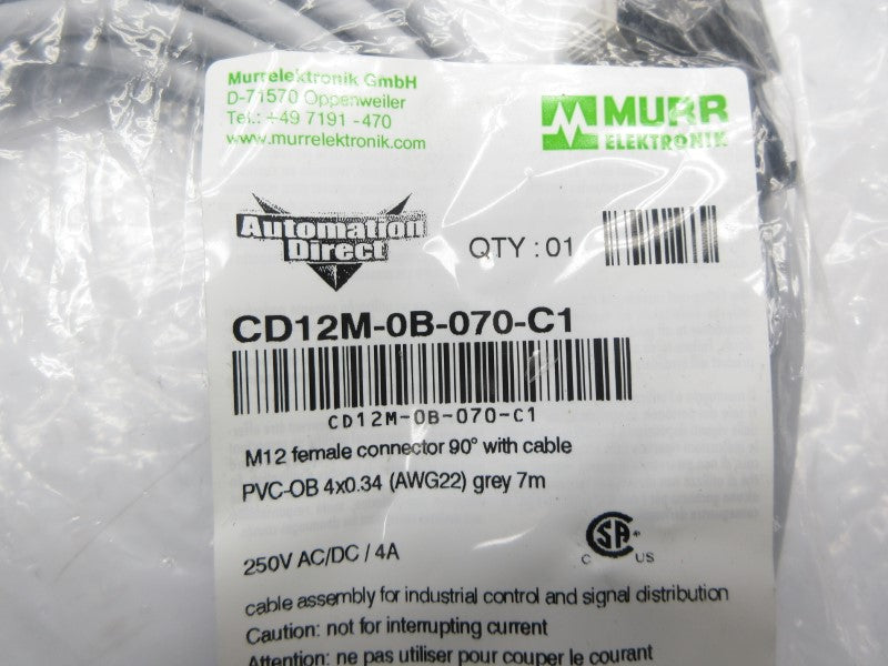 MURR ELEKTRONIK CD12M-0B-070-C1 250VAC/DC 4A NSMP