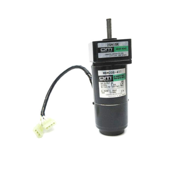 ORIENTAL MOTOR MBM206-411 W/ 2GN15K 100V 0.34A NSNP