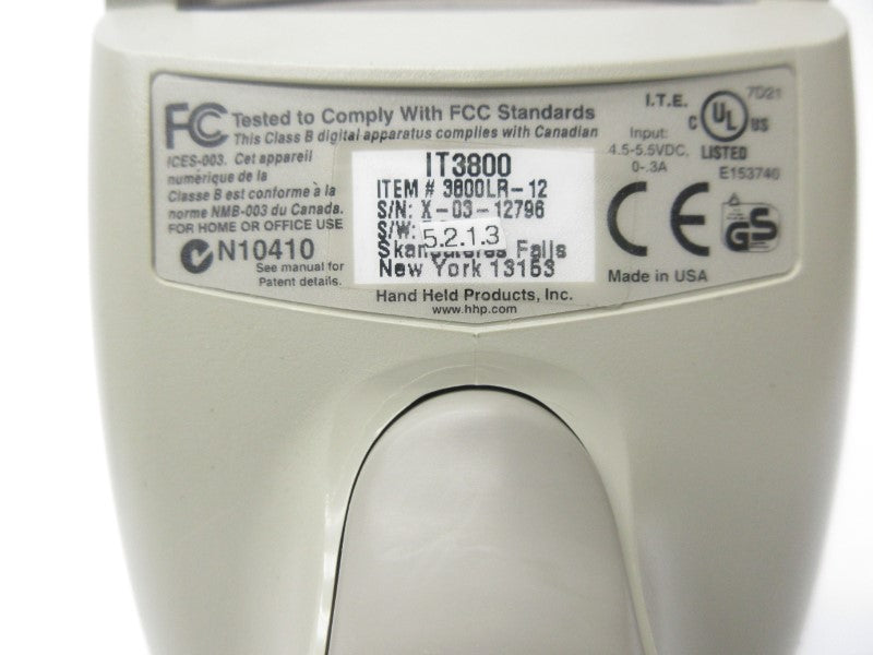 HAND HELD PRODUCTS IT3800 4.5-5.5VDC NSNP