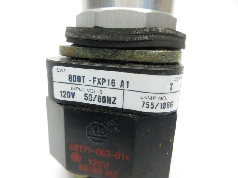 ALLEN BRADLEY 800T-FXP16A1 SER. T 120V (NO BULB) NSNP