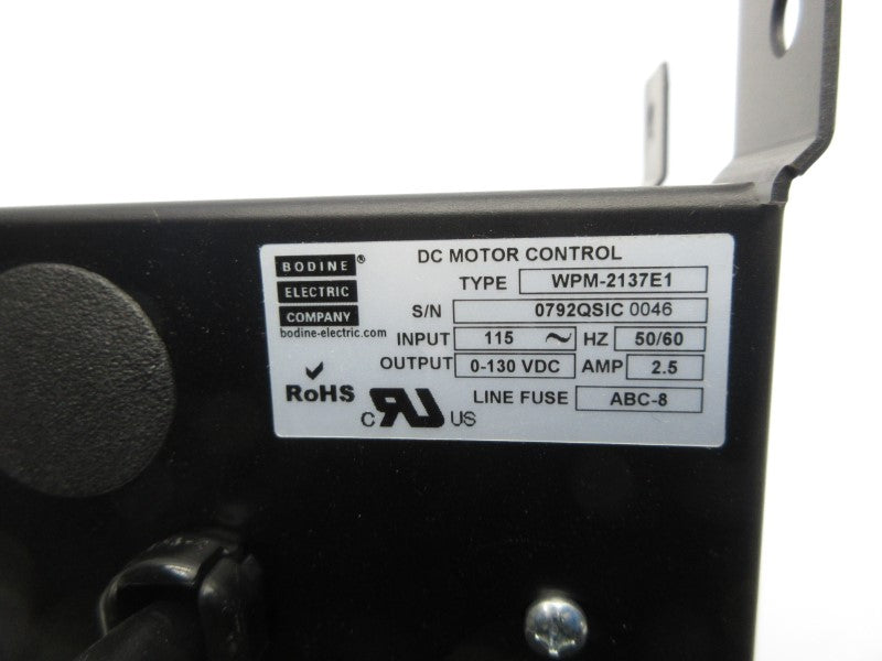 BODINE ELECTRIC WPM-2137E1 115V (AS PICTURED) UNMP