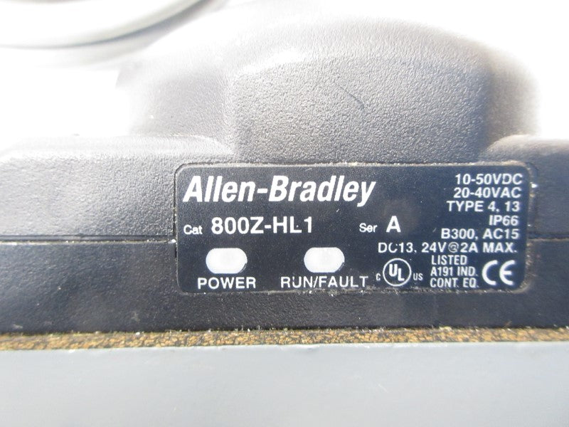 ALLEN BRADLEY 800Z-HL1 SER. A 20-40VAC NSNP
